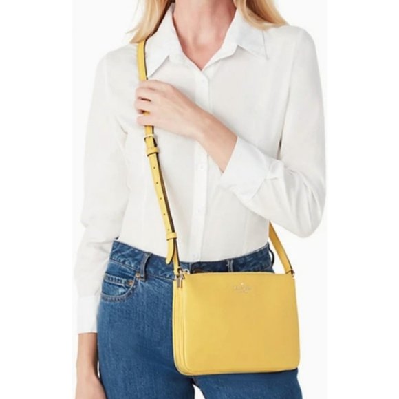 Kate Spade Sunflower Field Leila Triple Gusset Crossbody - Picture 3 of 9
